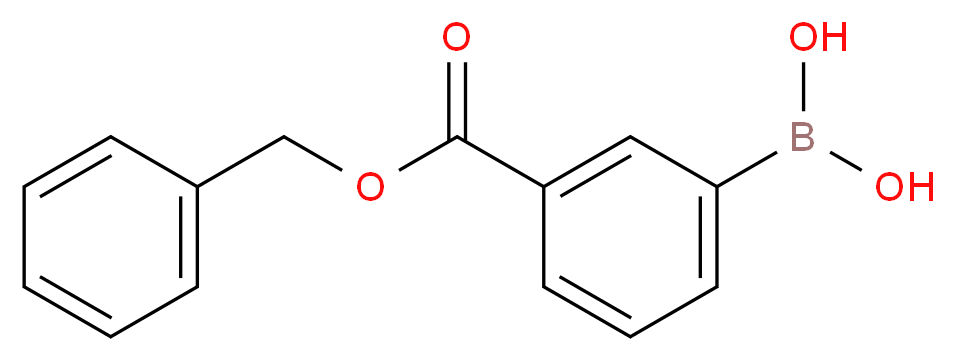 {3-[(benzyloxy)carbonyl]phenyl}boronic acid_分子结构_CAS_380430-52-4