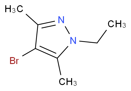 4-Bromo-1-ethyl-3,5-dimethyl-1H-pyrazole_分子结构_CAS_)