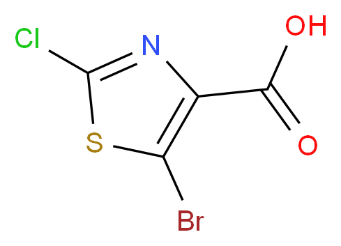 5-bromo-2-chloro-1,3-thiazole-4-carboxylic acid_分子结构_CAS_103878-60-0)