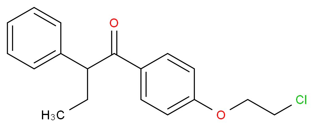 1-[4-(2-chloroethoxy)phenyl]-2-phenylbutan-1-one_分子结构_CAS_103628-22-4