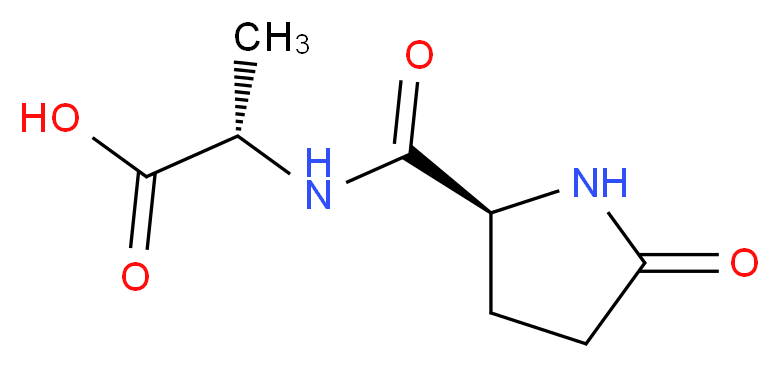 (2S)-2-{[(2S)-5-oxopyrrolidin-2-yl]formamido}propanoic acid_分子结构_CAS_21282-08-6