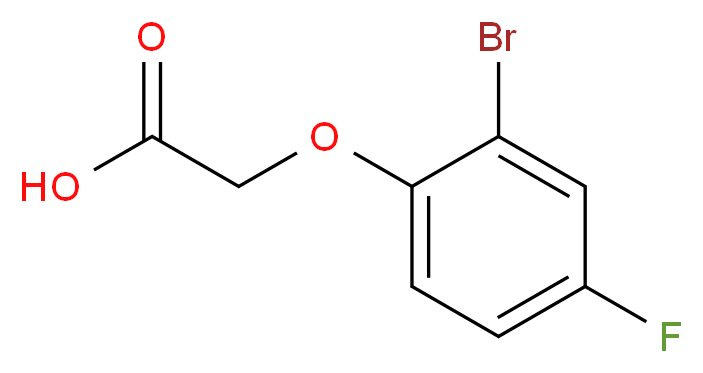 2-(2-bromo-4-fluorophenoxy)acetic acid_分子结构_CAS_399-40-6