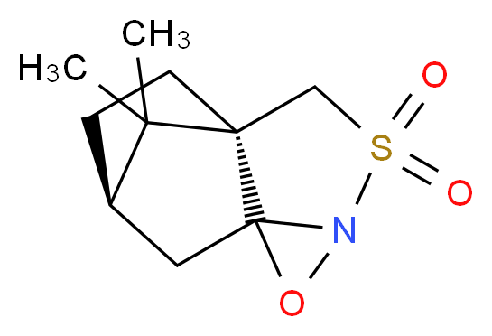 (1R,8R)-11,11-dimethyl-5-oxa-3λ<sup>6</sup>-thia-4-azatetracyclo[6.2.1.0<sup>1</sup>,<sup>6</sup>.0<sup>4</sup>,<sup>6</sup>]undecane-3,3-dione_分子结构_CAS_104372-31-8