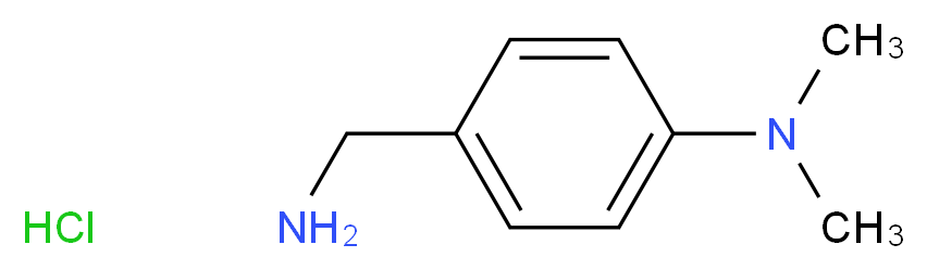 4-(aminomethyl)-N,N-dimethylaniline hydrochloride_分子结构_CAS_34403-52-6