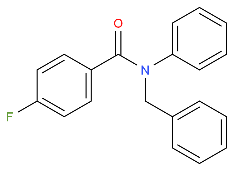 N-Benzyl-N-phenyl-4-fluorobenzamide_分子结构_CAS_701918-27-6)