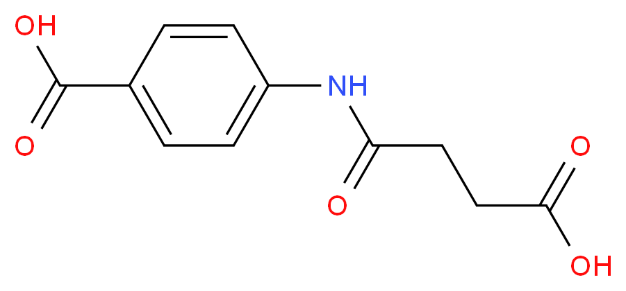 4-(3-carboxypropanamido)benzoic acid_分子结构_CAS_76475-62-2