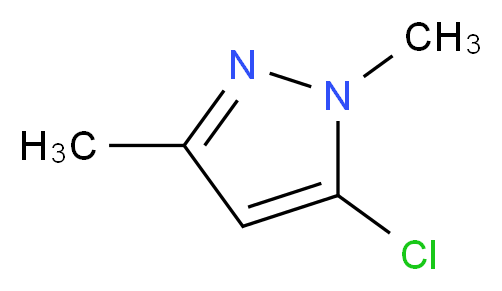 5-氯-1,3-二甲基-1H-吡唑_分子结构_CAS_54454-10-3)