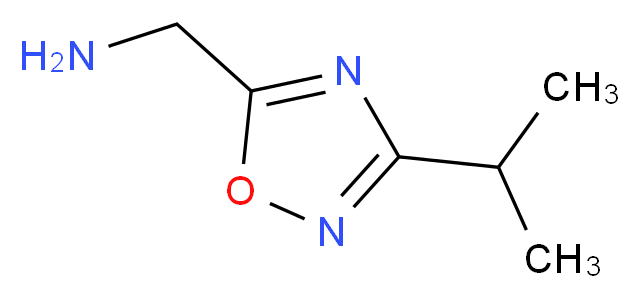 [3-(propan-2-yl)-1,2,4-oxadiazol-5-yl]methanamine_分子结构_CAS_936940-67-9