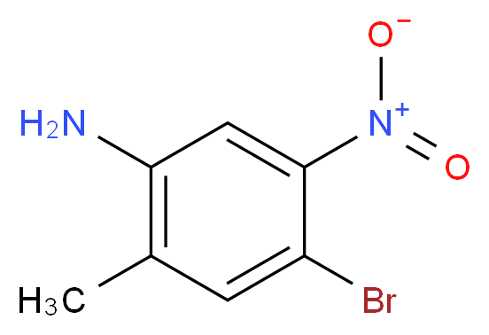 4-bromo-2-methyl-5-nitroaniline_分子结构_CAS_71785-48-3