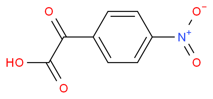 2-(4-nitrophenyl)-2-oxoacetic acid_分子结构_CAS_)