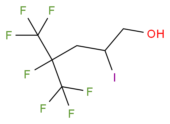 2-Iodo-4,5,5,5-tetrafluoro-4-(trifluoromethyl)pentan-1-ol_分子结构_CAS_114810-56-9)