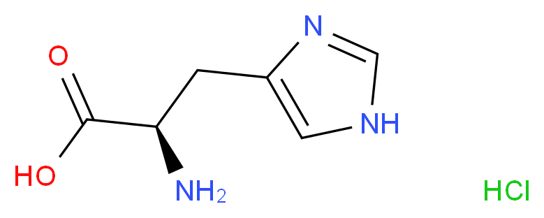 (R)-2-Amino-3-(1H-imidazol-4-yl)propanoic acid hydrochloride_分子结构_CAS_6341-24-8)