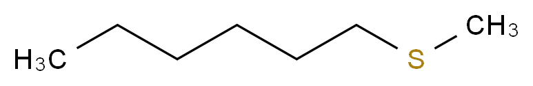 1-(methylsulfanyl)hexane_分子结构_CAS_20291-60-5