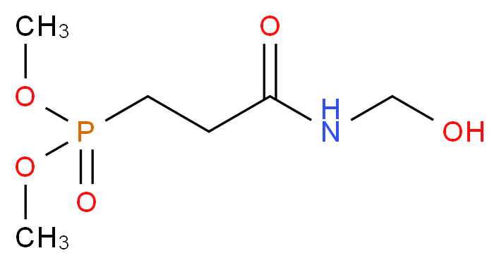 3-(Dimethylphosphono)-N-methylolpropionamide_分子结构_CAS_20120-33-6)