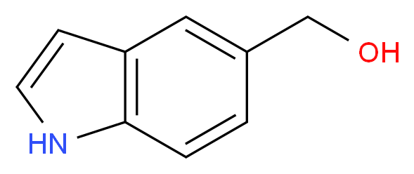 (1H-indol-5-yl)methanol_分子结构_CAS_1075-25-8