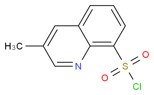3-methylquinoline-8-sulfonyl chloride_分子结构_CAS_74863-82-4