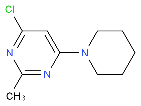 4-Chloro-2-methyl-6-piperidinopyrimidine_分子结构_CAS_94052-15-0)