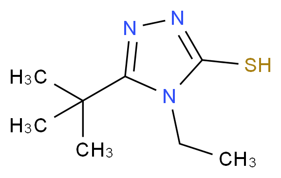 5-tert-Butyl-4-ethyl-4H-1,2,4-triazole-3-thiol_分子结构_CAS_)