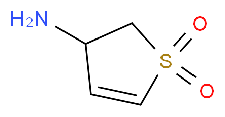 (1,1-dioxido-2,3-dihydro-3-thienyl)amine_分子结构_CAS_56275-95-7)