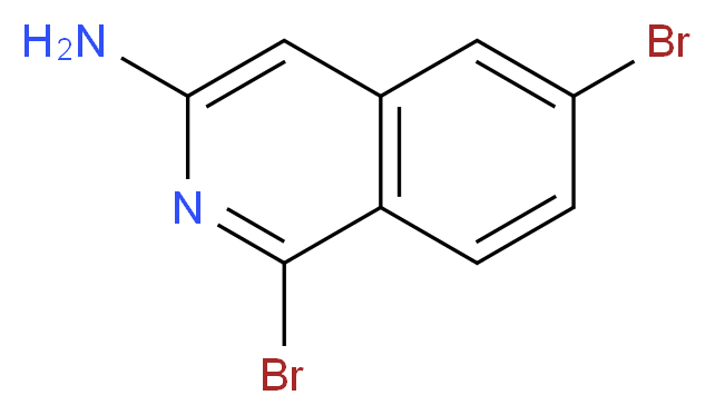 1,6-Dibromoisoquinolin-3-amine_分子结构_CAS_925672-85-1)