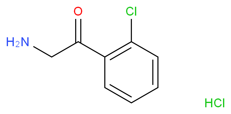 2-amino-1-(2-chlorophenyl)ethan-1-one hydrochloride_分子结构_CAS_743357-99-5