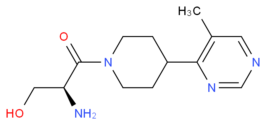 (2S)-2-amino-3-[4-(5-methylpyrimidin-4-yl)piperidin-1-yl]-3-oxopropan-1-ol_分子结构_CAS_)