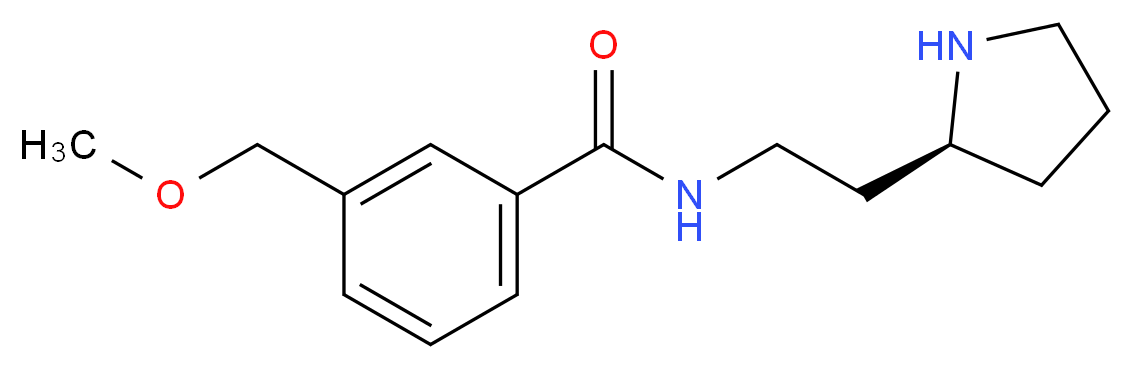 3-(methoxymethyl)-N-{2-[(2S)-pyrrolidin-2-yl]ethyl}benzamide_分子结构_CAS_)