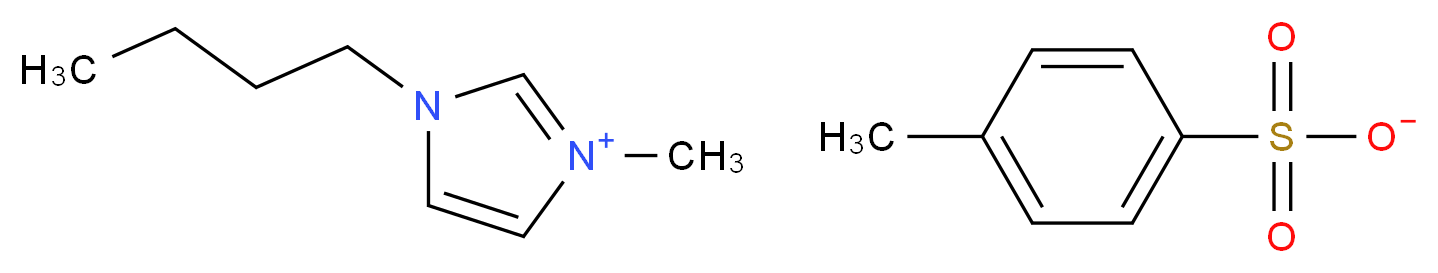 1-butyl-3-methyl-1H-imidazol-3-ium 4-methylbenzene-1-sulfonate_分子结构_CAS_410522-18-8