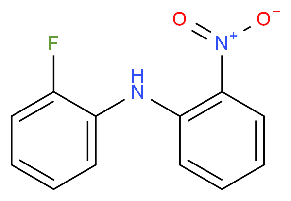 2-[(2-Fluorophenyl)amino]nitrobenzene_分子结构_CAS_28898-02-4)
