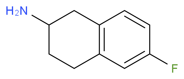 6-FLUORO-1,2,3,4-TETRAHYDRO-NAPHTHALEN-2-YLAMINE_分子结构_CAS_852804-23-0)