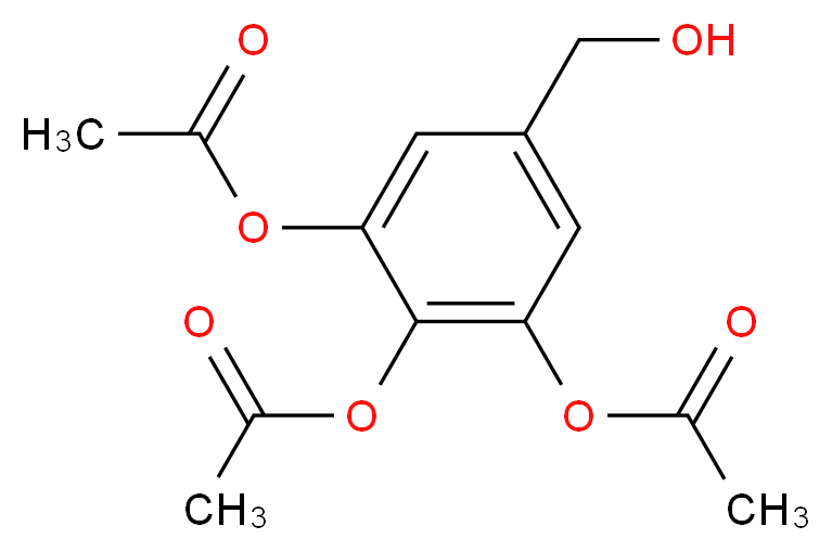 3,4,5-Triacetoxybenzylalcohol_分子结构_CAS_)