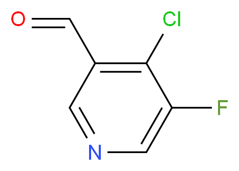 4-chloro-5-fluoronicotinaldehyde_分子结构_CAS_1060802-34-7)