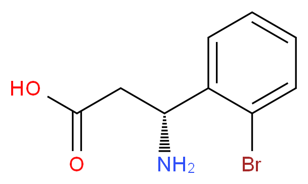 (R)-3-AMINO-3-(2-BROMO-PHENYL)-PROPIONIC ACID_分子结构_CAS_737751-95-0)