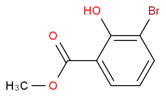 Methyl 3-bromo-2-hydroxybenzoate_分子结构_CAS_28165-45-9)