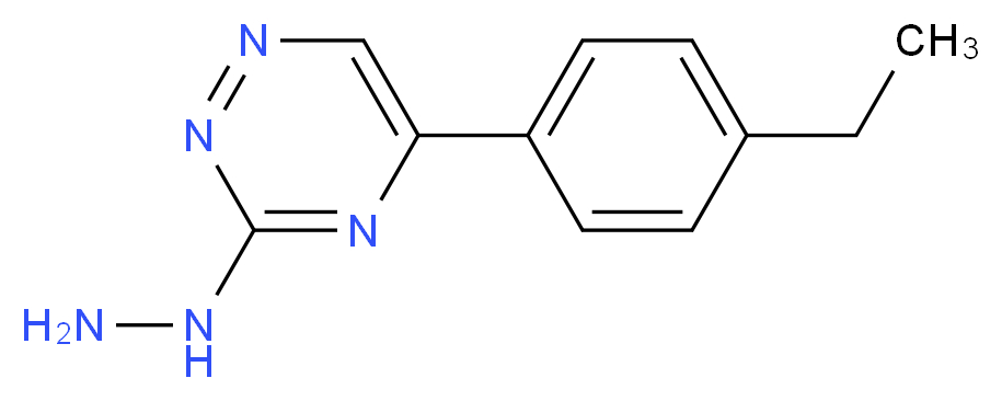 5-(4-ethylphenyl)-3-hydrazinyl-1,2,4-triazine_分子结构_CAS_915924-89-9