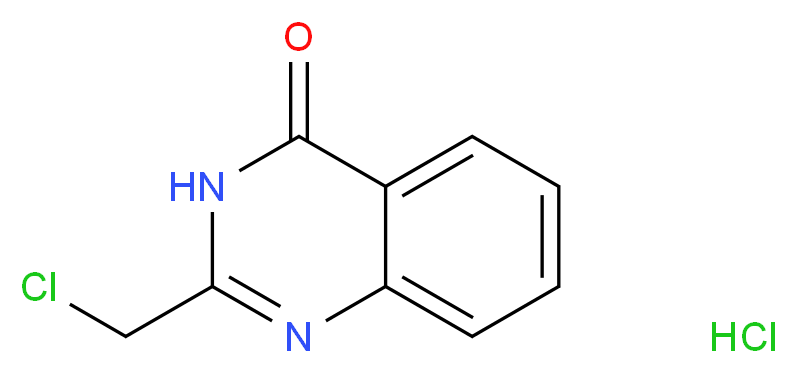 2-(chloromethyl)quinazolin-4(3H)-one hydrochloride_分子结构_CAS_3817-05-8)