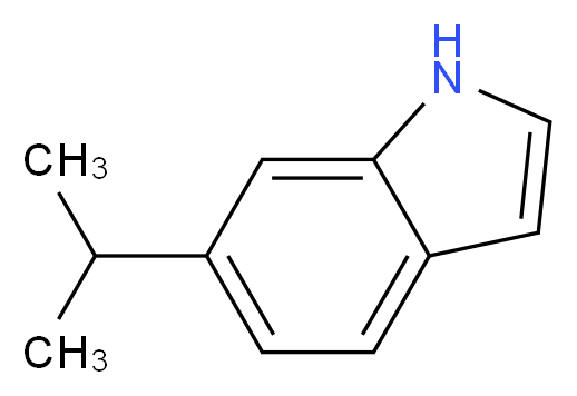 6-异丙基吲哚_分子结构_CAS_32996-24-0)