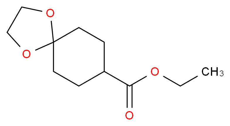 ethyl 1,4-dioxaspiro[4.5]decane-8-carboxylate_分子结构_CAS_1489-97-0