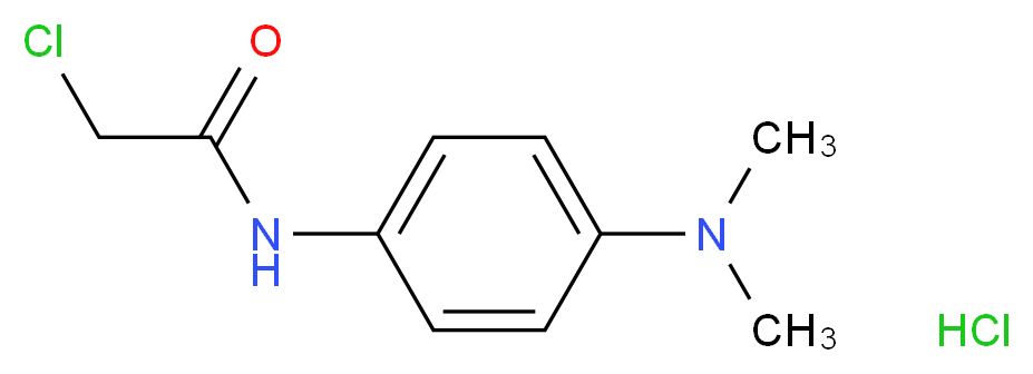 2-chloro-N-[4-(dimethylamino)phenyl]acetamide hydrochloride_分子结构_CAS_38426-10-7)