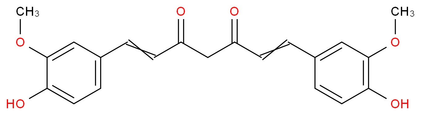 (1E,6E)-1,7-Bis(4-hydroxy-3-methoxyphenyl)hepta-1,6-diene-3,5-dione_分子结构_CAS_)