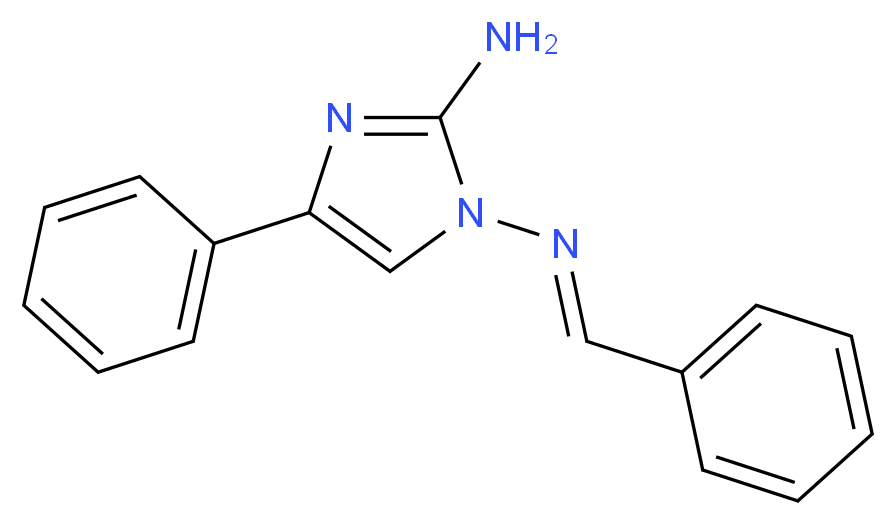 4-phenyl-N~1~-[(1E)-phenylmethylene]-1H-imidazole-1,2-diamine_分子结构_CAS_28734-00-1)