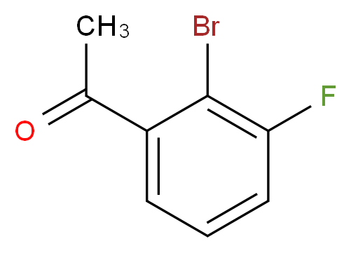 1-(2-bromo-3-fluorophenyl)ethan-1-one_分子结构_CAS_53631-18-8