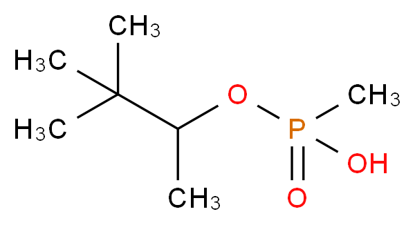 [(3,3-dimethylbutan-2-yl)oxy](methyl)phosphinic acid_分子结构_CAS_616-52-4