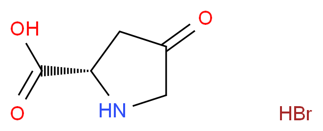 (2S)-4-oxopyrrolidine-2-carboxylic acid hydrobromide_分子结构_CAS_75776-67-9