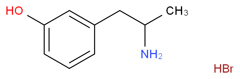 rac 3-Hydroxy Amphetamine Hydrobromide_分子结构_CAS_)