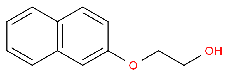 2-(2-萘氧基)乙醇_分子结构_CAS_93-20-9)