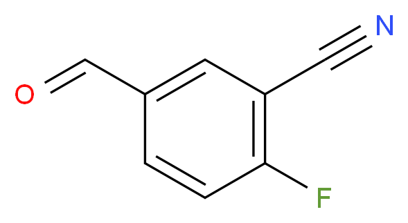 2-Fluoro-5-formylbenzonitrile_分子结构_CAS_218301-22-5)