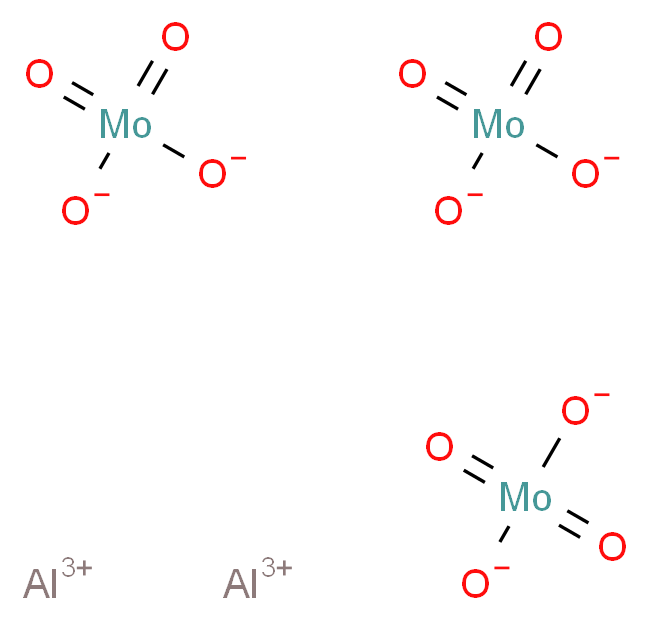 dialuminium(3+) ion tris(dioxomolybdenumbis(olate))_分子结构_CAS_15123-80-5