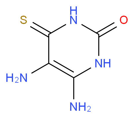 5,6-diamino-4-sulfanylidene-1,2,3,4-tetrahydropyrimidin-2-one_分子结构_CAS_40848-33-7