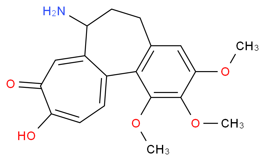 10-amino-14-hydroxy-3,4,5-trimethoxytricyclo[9.5.0.0<sup>2</sup>,<sup>7</sup>]hexadeca-1(16),2(7),3,5,11,14-hexaen-13-one_分子结构_CAS_68296-64-0